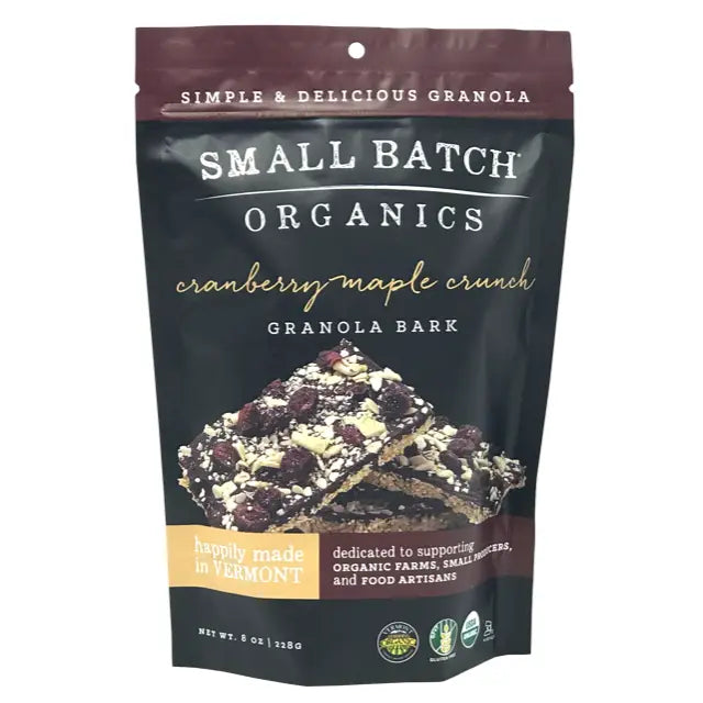 Small Batch Organics- Organic Cranberry Maple Crunch Bark