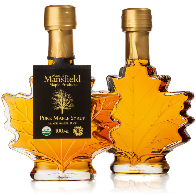 Mansfield Maple 100ml Maple Leaf Syrup Nip Pair