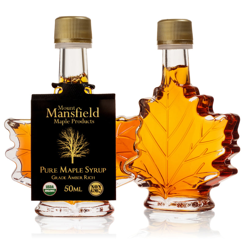 Mansfield Maple 50ml Maple Leaf Syrup Nip Pair