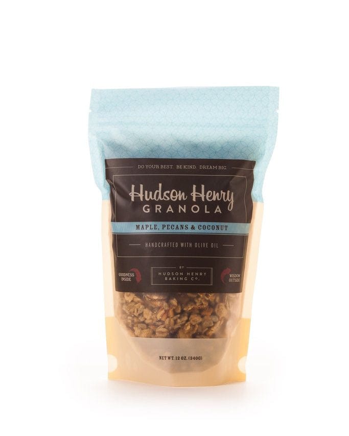 Hudson Henry Granola 12oz Bag- Maple, Pecans and Coconut - Mount Mansfield Maple Products