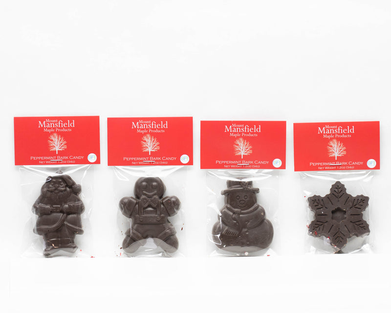 Peppermint Bark Candy-Holiday Shapes