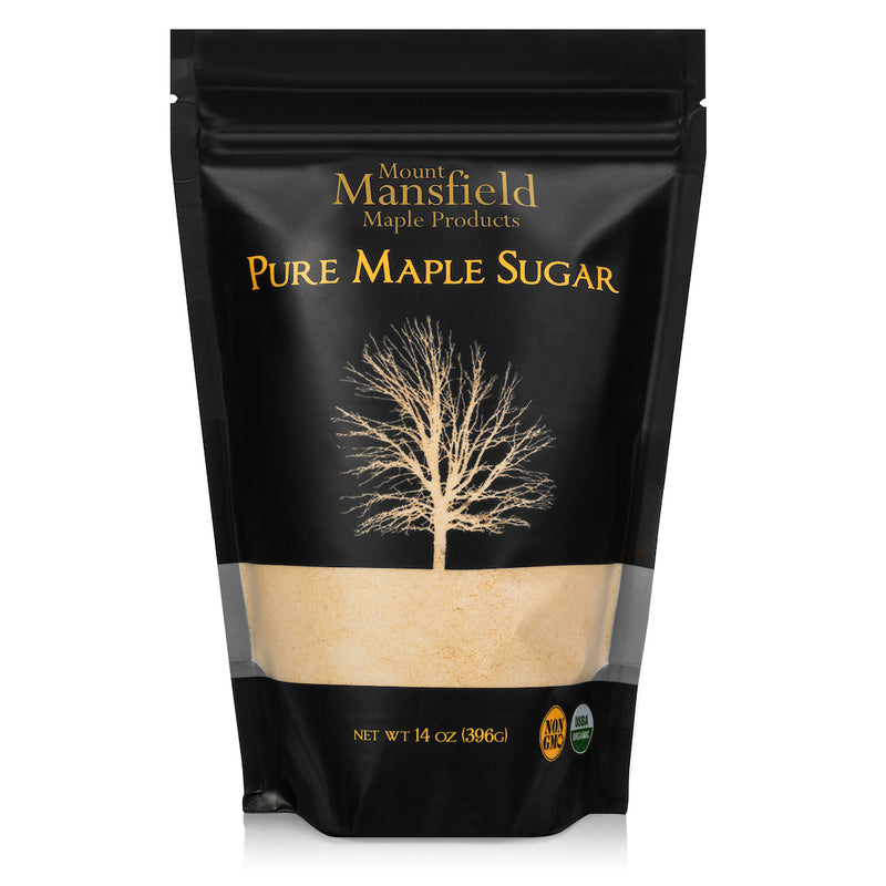 Mansfield Maple 14oz Granulated Maple Sugar Organic Front