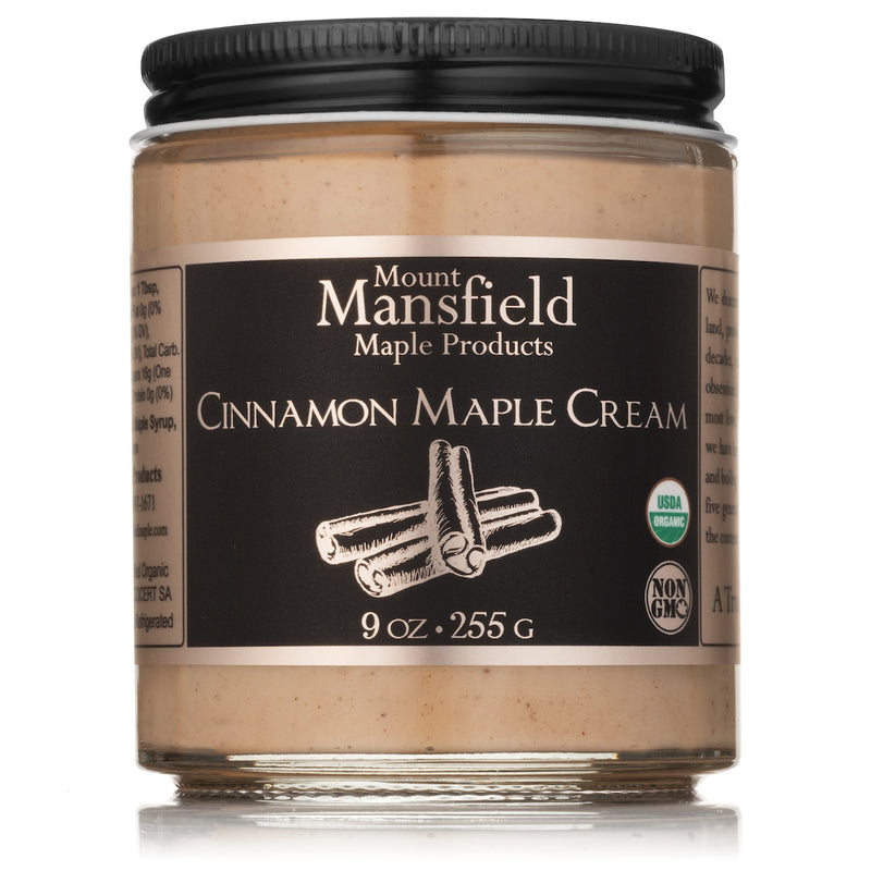 Mansfield Maple 9oz Cinnamon Infused Maple Cream Organic