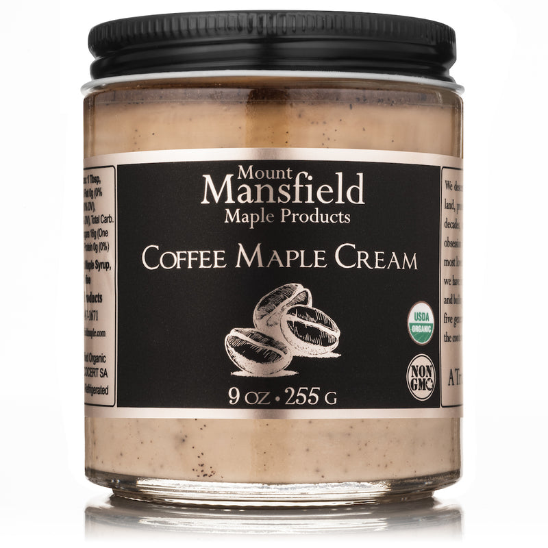 Mansfield Maple 9oz Coffee Infused Maple Cream Organic