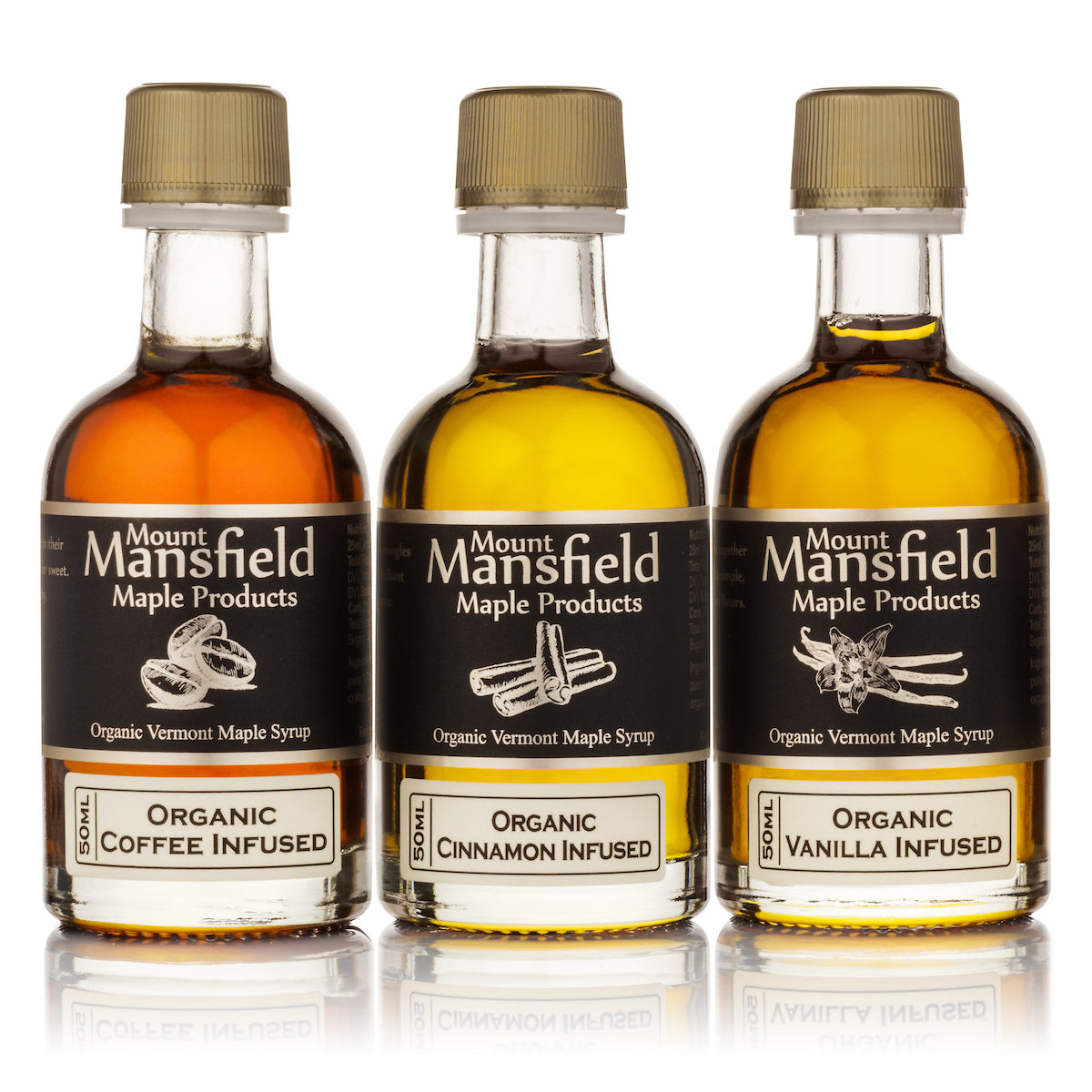 3 pack Infused Vermont Maple Syrup Sampler Set– Mount Mansfield Maple ...