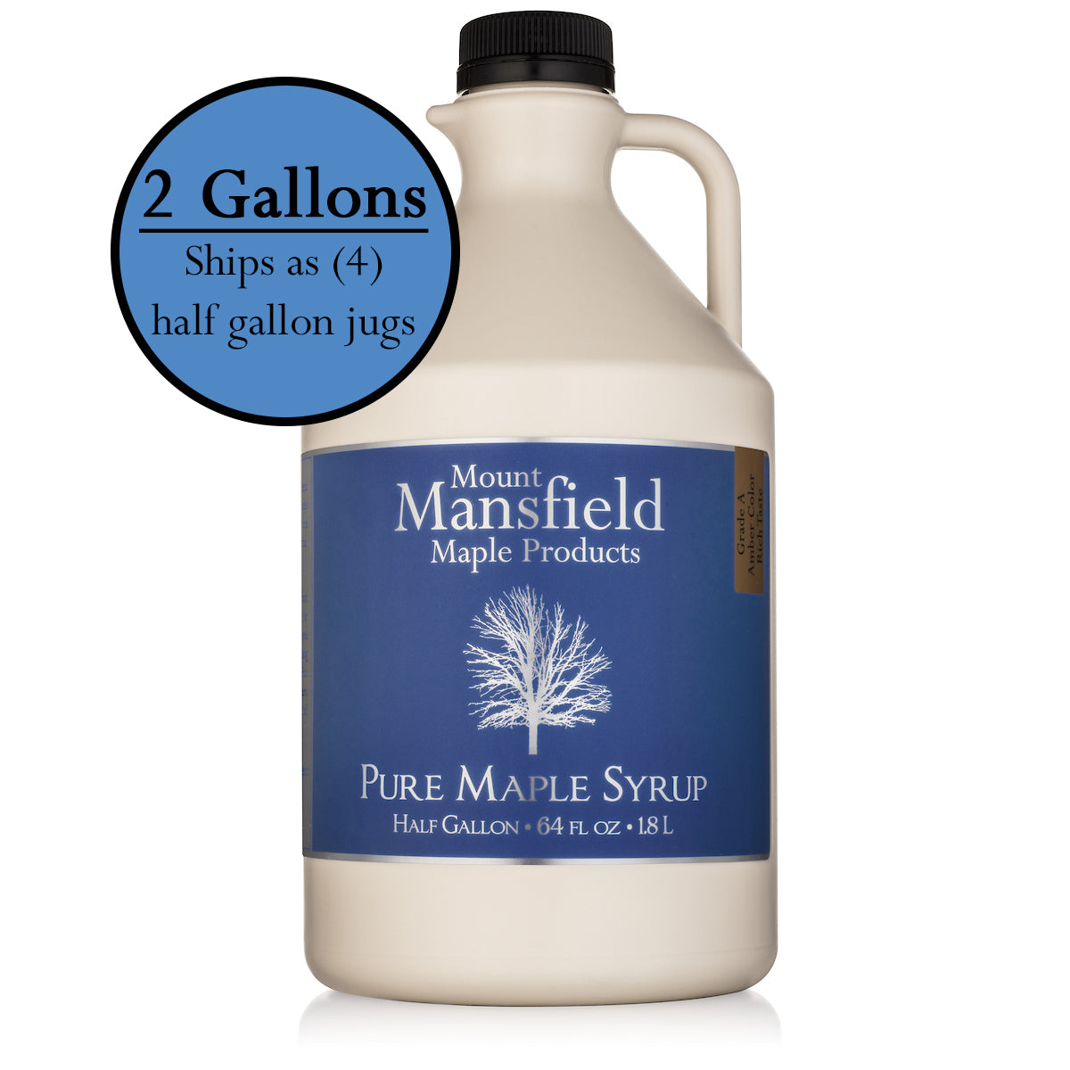 Pure Vermont Maple Syrup- Plastic Jug - Mount Mansfield Maple Products