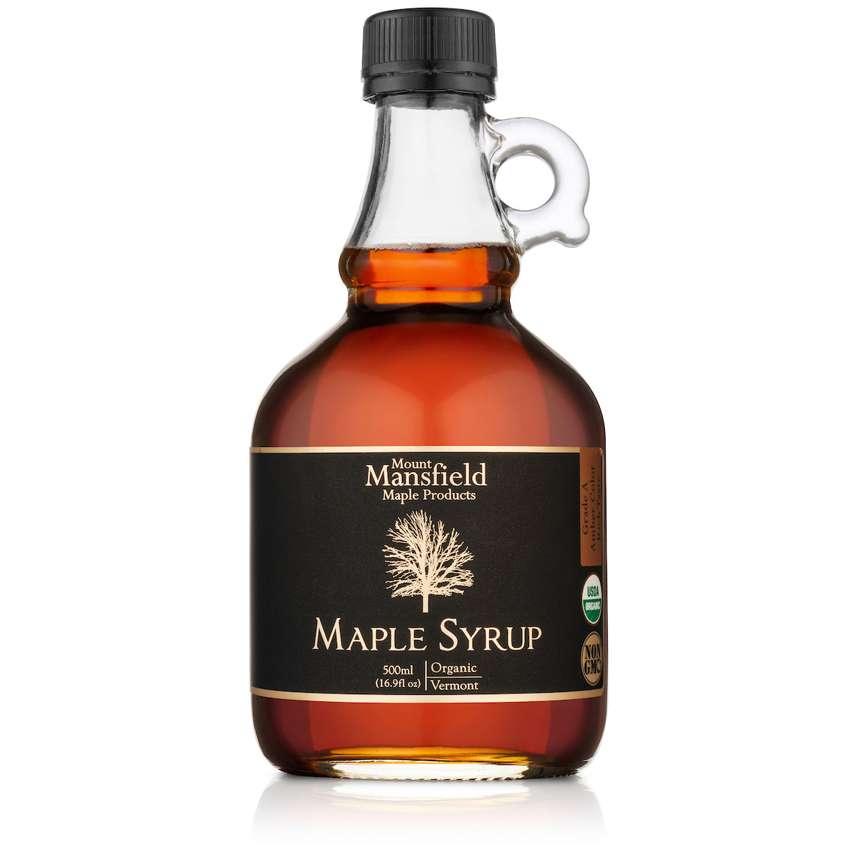 Organic Pure Vermont Maple Syrup- Glass Jug - Mount Mansfield Maple Products