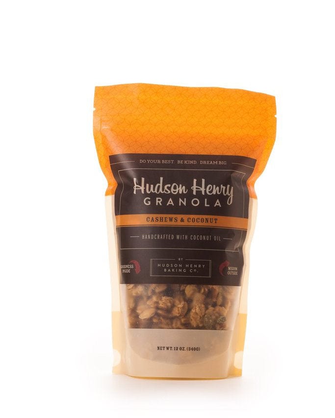 Hudson Henry Granola 12oz Bag- Cashews and Coconut - Mount Mansfield Maple Products